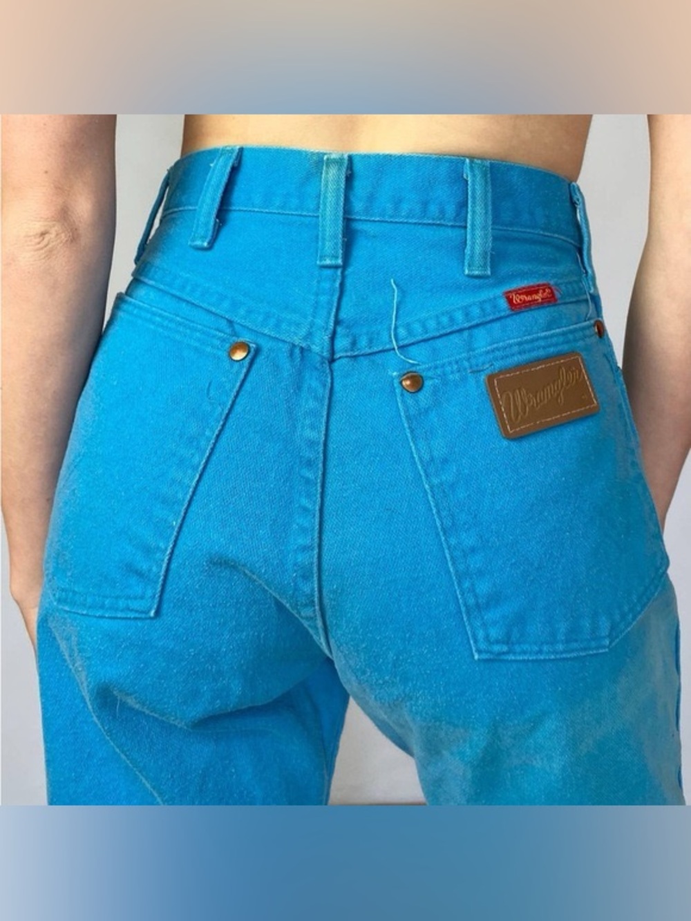 Wrangler Vintage Bright Blue Denim